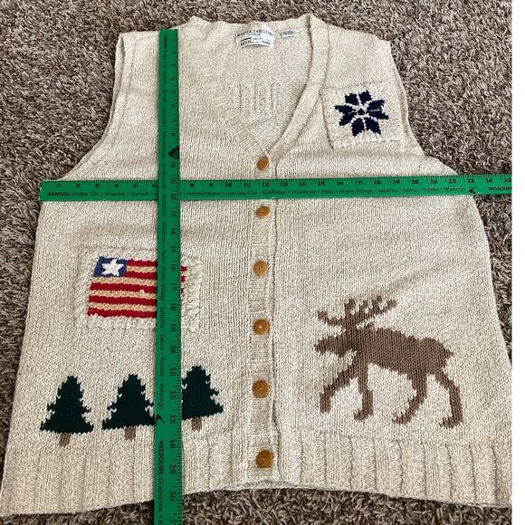 Marisa Christina Woman Size 1X Knitted By Hand Woven Sweater Cardigan Linen - Picture 3 of 11